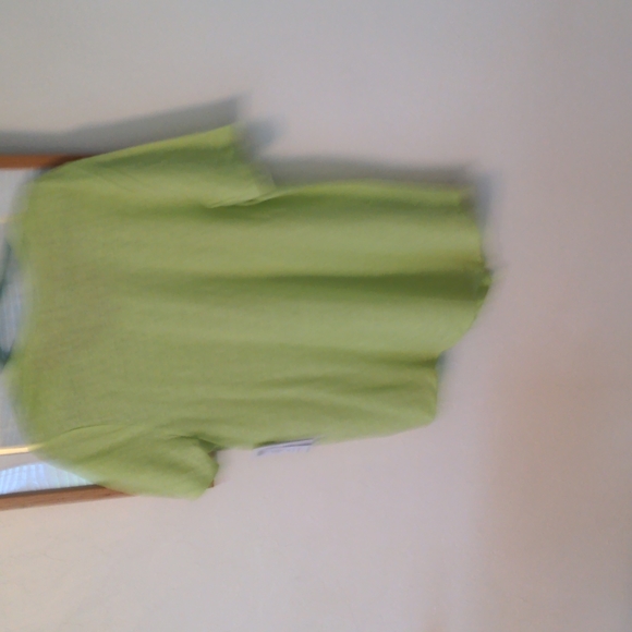 Chico's Linen Blend Asymmetrical Hem Tee Size 2 - NWT $8 - Picture 5 of 8